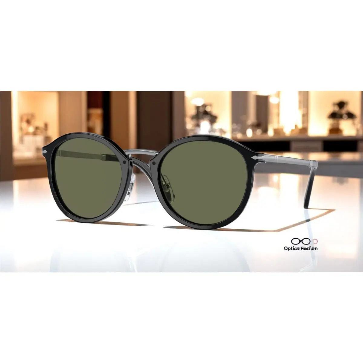 Persol PO3309S 95 58 Black Polar Green Polarized 51 mm Unisex Sunglasses