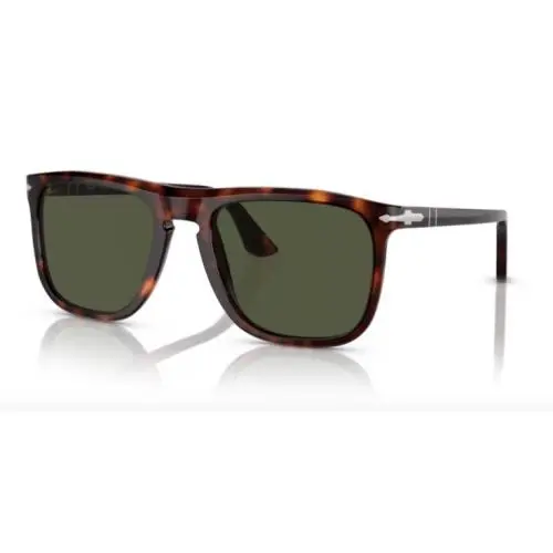 0PO3336S 24/31 Havana/ Green Oval Shaped 54mm Women`s Sunglasses by Persol