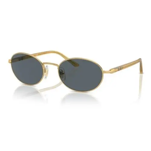 Persol 0PO1018S 1129R5 Gold/blue Oval Shaped 52 mm Women`s Sunglasses
