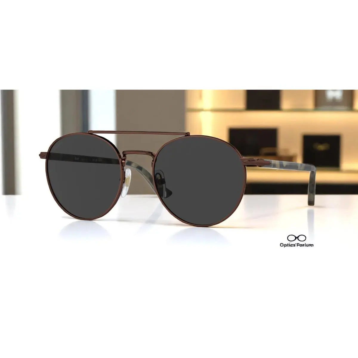 Persol PO1011S 114848 Brown Polar Black Polarized 52 mm Unisex Sunglasses