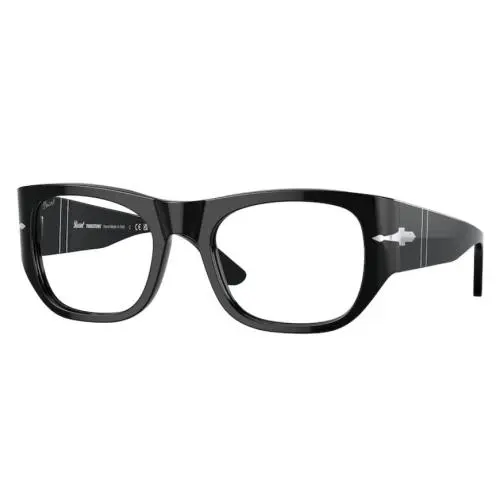 0PO3308S 95/GH Black/transitions 8 Grey Square Unisex Sunglasses by Persol