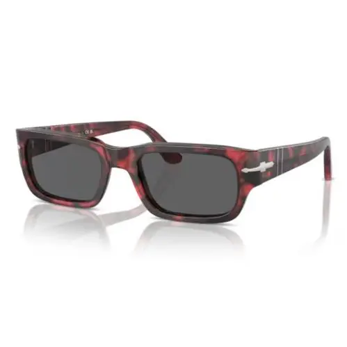 Persol 0PO3347S Adrien 1212B1 Red Havana/dark Grey Rectangle Men`s Sunglasses