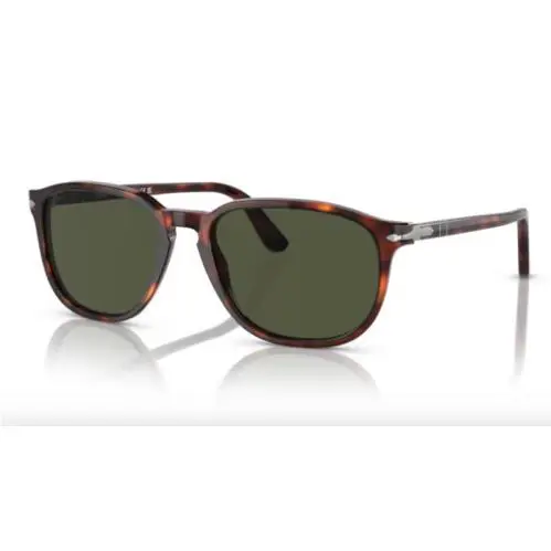 Persol 0PO3019S 24/31 Havana/green Square Shaped 52mm Men`s Sunglasses