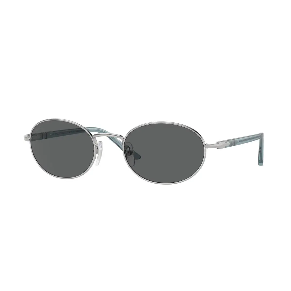 Persol PO1018S 518 B1 Ida Silver Dark Grey 52 mm Unisex Sunglasses