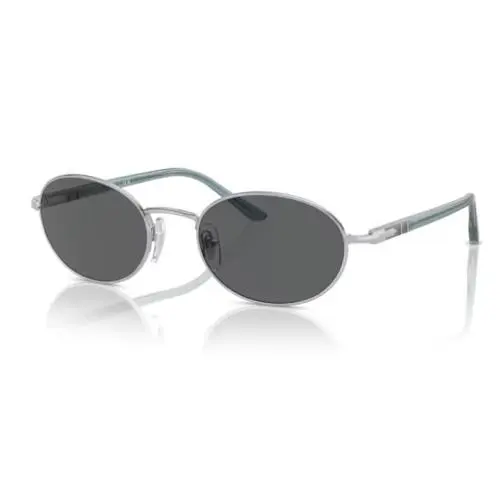 Persol 0PO1018S 518/B1 Silver/dark Grey Oval 55 mm Women`s Sunglasses