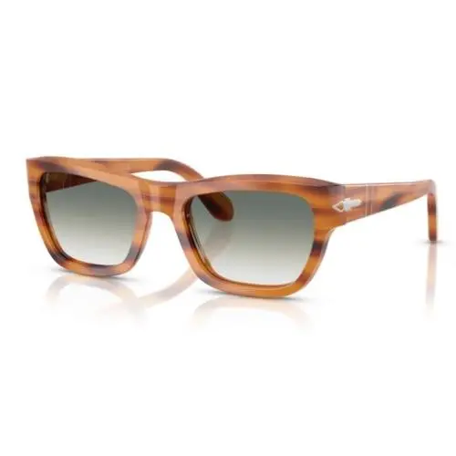 0PO0091S 960/3A Striped Brown/green Gradient Square 56mm Men`s Sunglasses by Persol