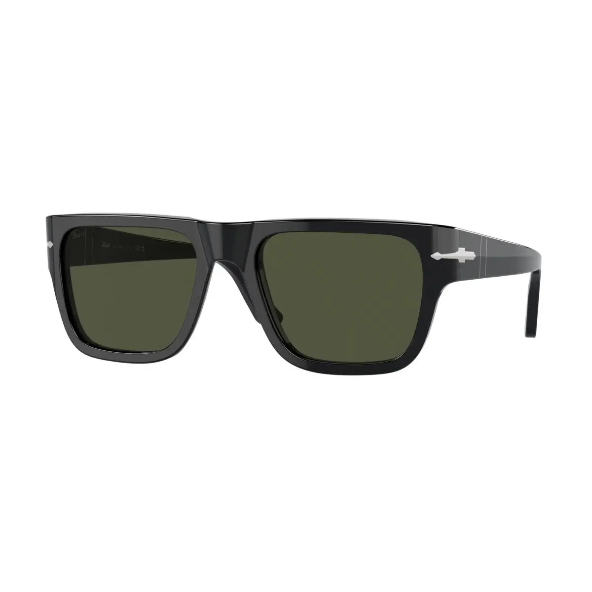 Persol PO3348S 95 31 Black Green 57 mm Unisex Sunglasses