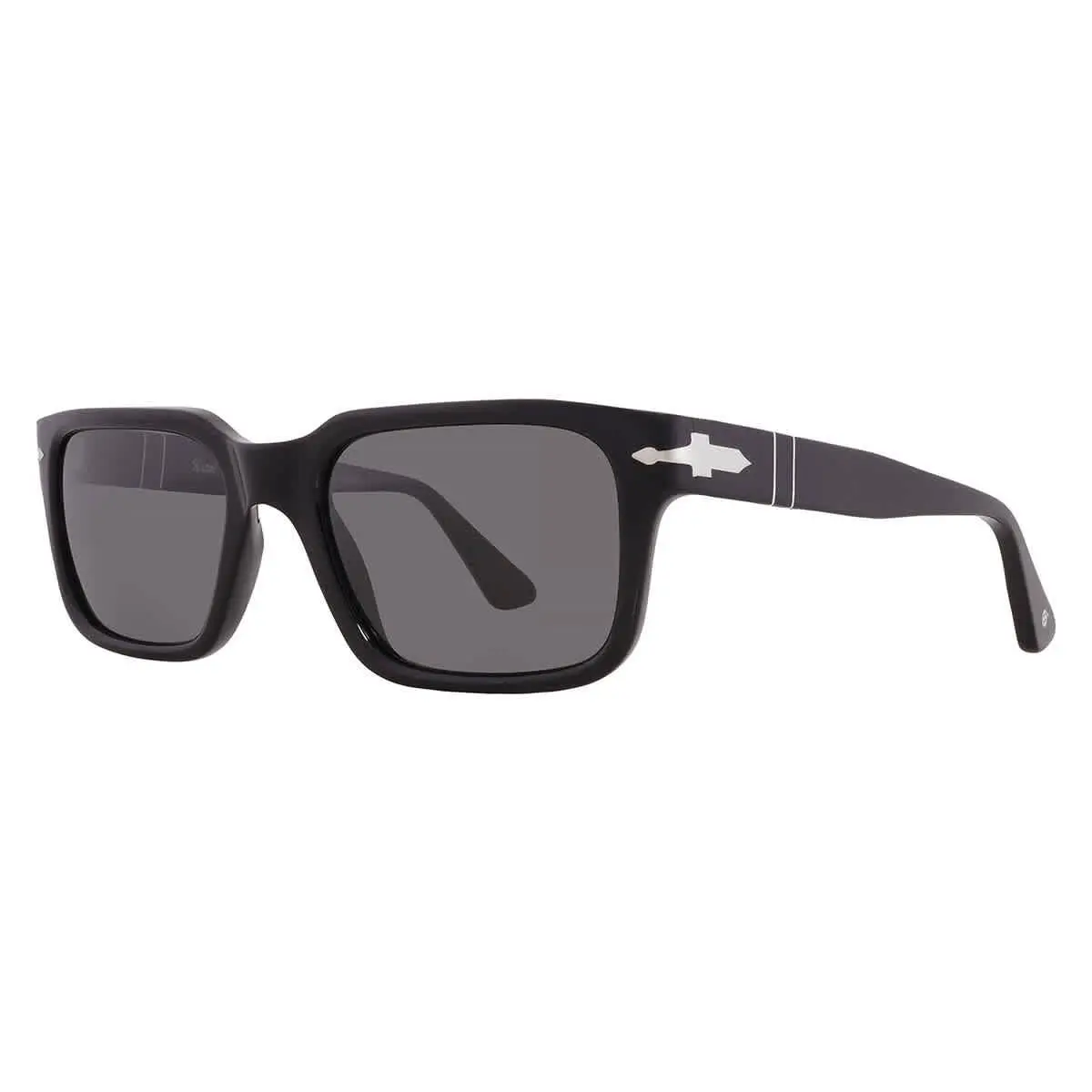 Persol Polarized Dark Grey Rectangular Men`s Sunglasses PO3272S 95/48 53