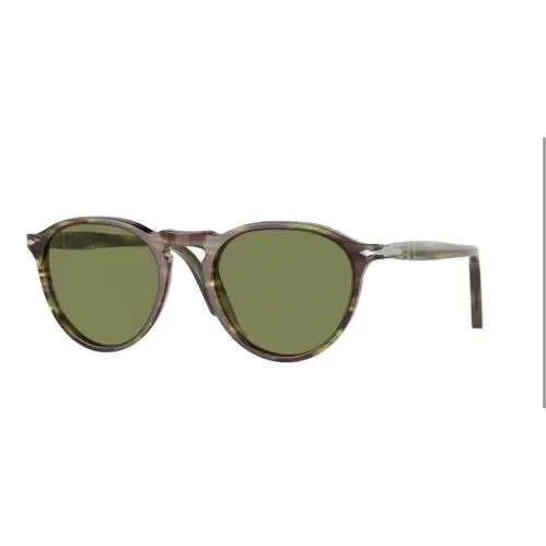 Persol PO3286S 11564E Striped Green Light Green 51 mm Unisex Sunglasses