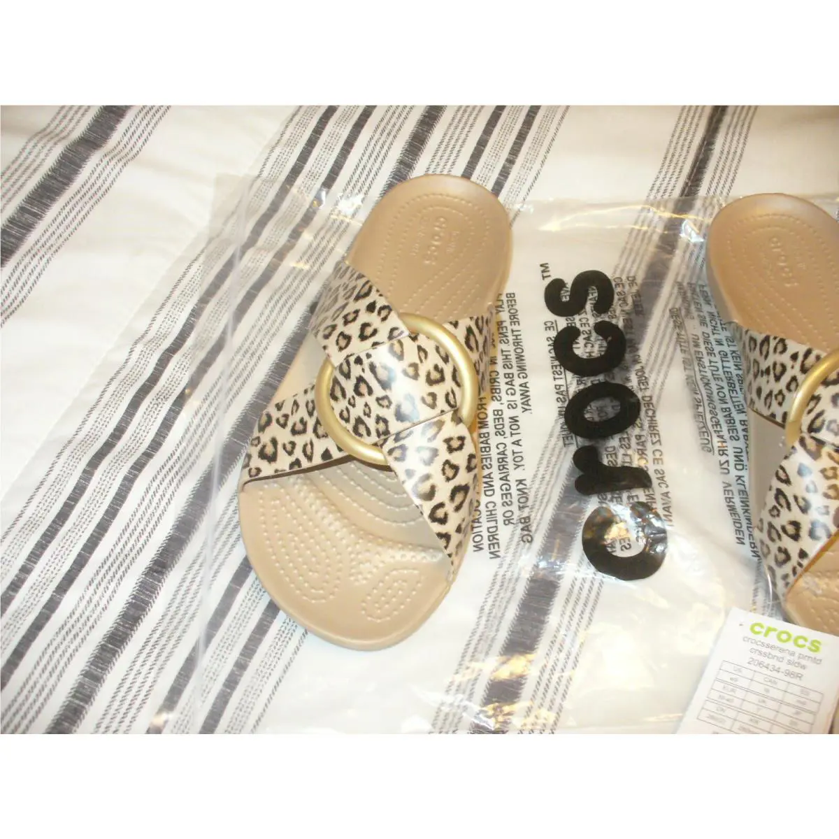 Crocs shoes - 206434-93K - 206434-93K - GOLD/LEPARD PRINT 0