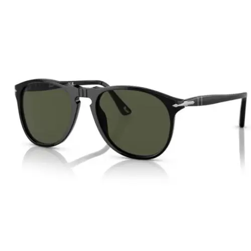 Persol 0PO9649S 95/31 Black/green Oval Shaped Men`s Sunglasses