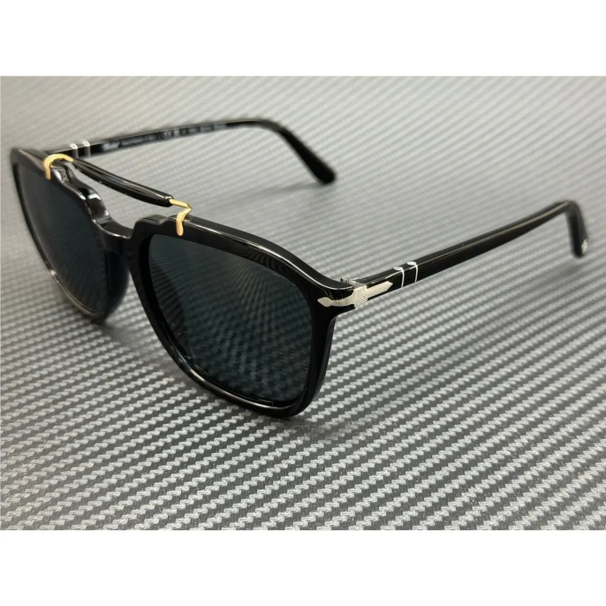 Persol PO0203S 95 3R Black Blue Polarized Unisex 57 mm Sunglasses