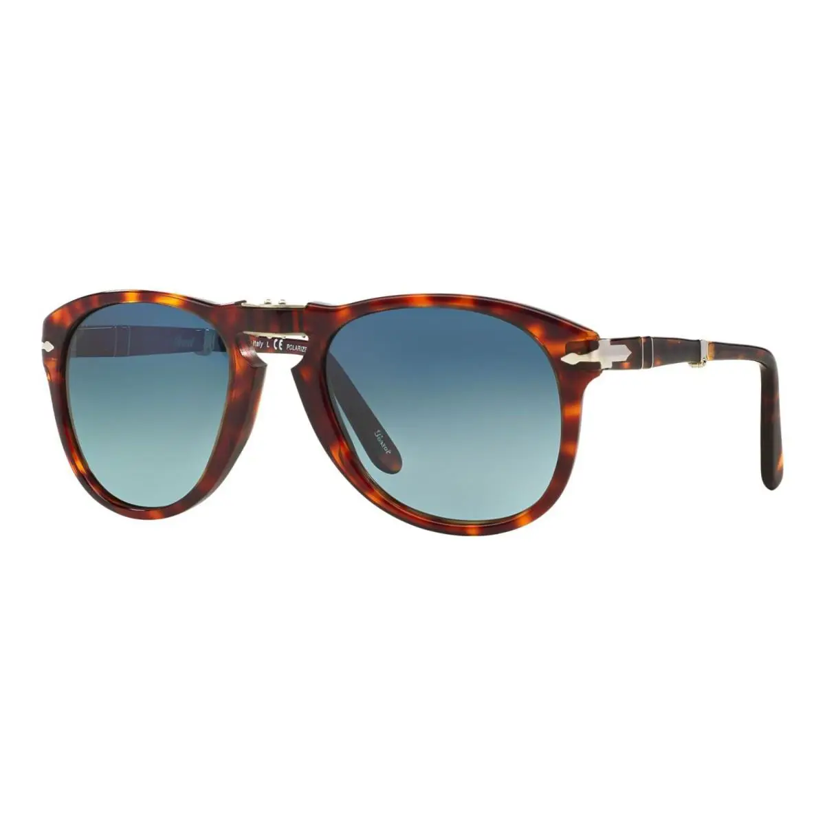 Persol PO 0714 Folding Havana/blue Shaded Polarized 24/S3 Sunglasses