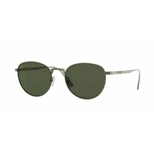 0PO5002ST 800131 Pewter/green Sunglasses by Persol