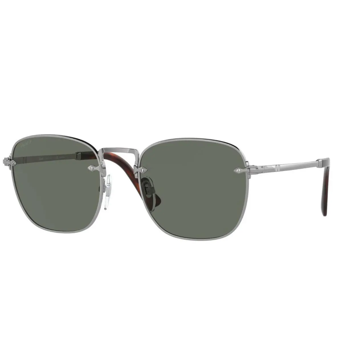 PO 2490S Ruthenium/green Polarized 513/58 Sunglasses by Persol