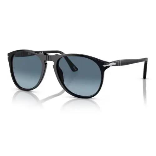 Persol 0PO9649S 95/Q8 Black/azure Gradient Blue Oval Shaped Men`s Sunglasses