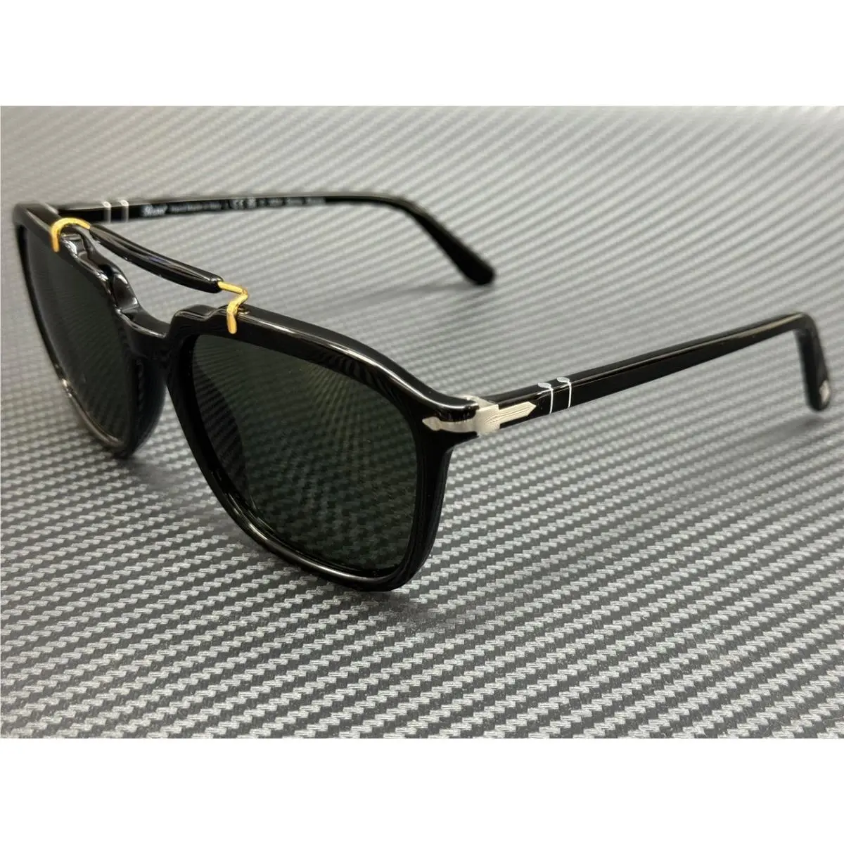 PO0203S 95 31 Black Green Unisex 55 mm Sunglasses by Persol