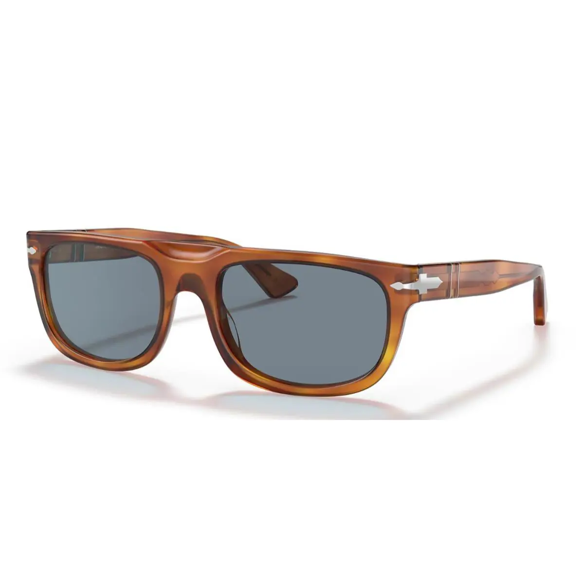Persol Sunglasses Men`s Terra Di Siena 55mm Blue Lens PO3271S-9656
