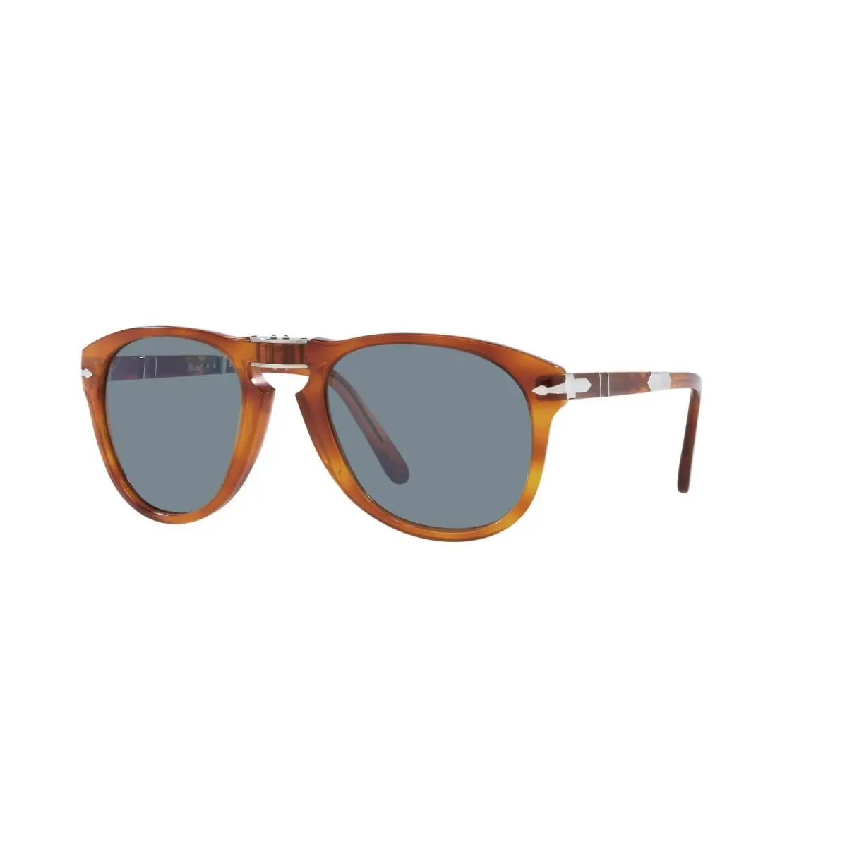 Persol Steve Mcqueen PO 0714SM Terra Di Siena/light Blue Folding Sunglasses - Frame: Terra Di Siena, Lens: Light Blue Folding
