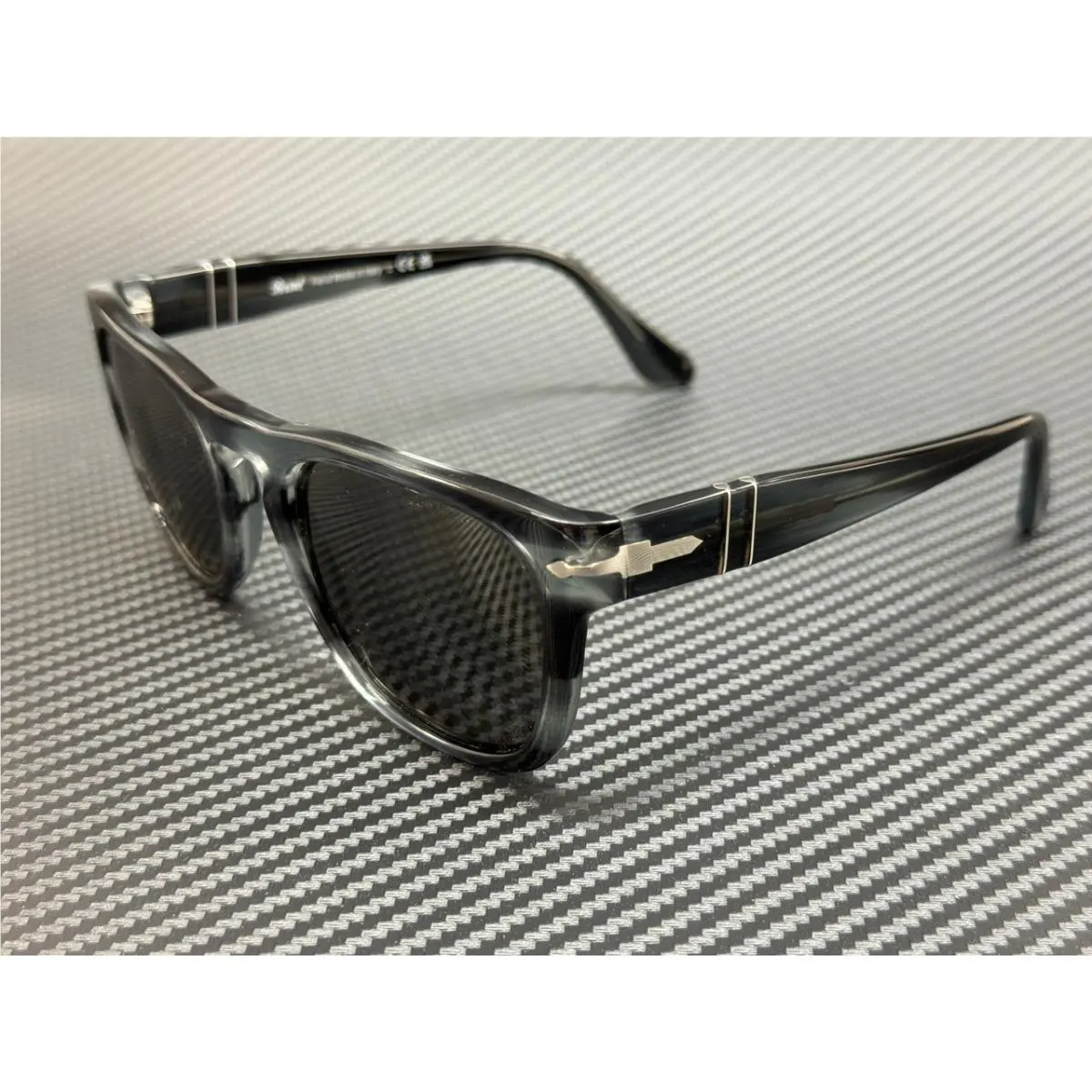 PO3333S 1192B1 Striped Grey Men`s 54 mm Sunglasses by Persol
