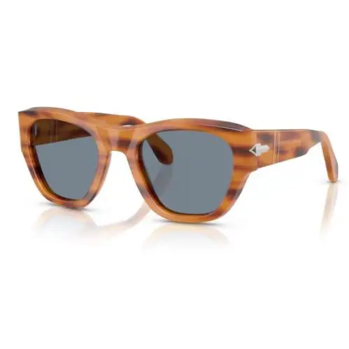 Persol 0PO0054S 960/56 Striped Brown /light Blue Square Shaped Unisex Sunglasses