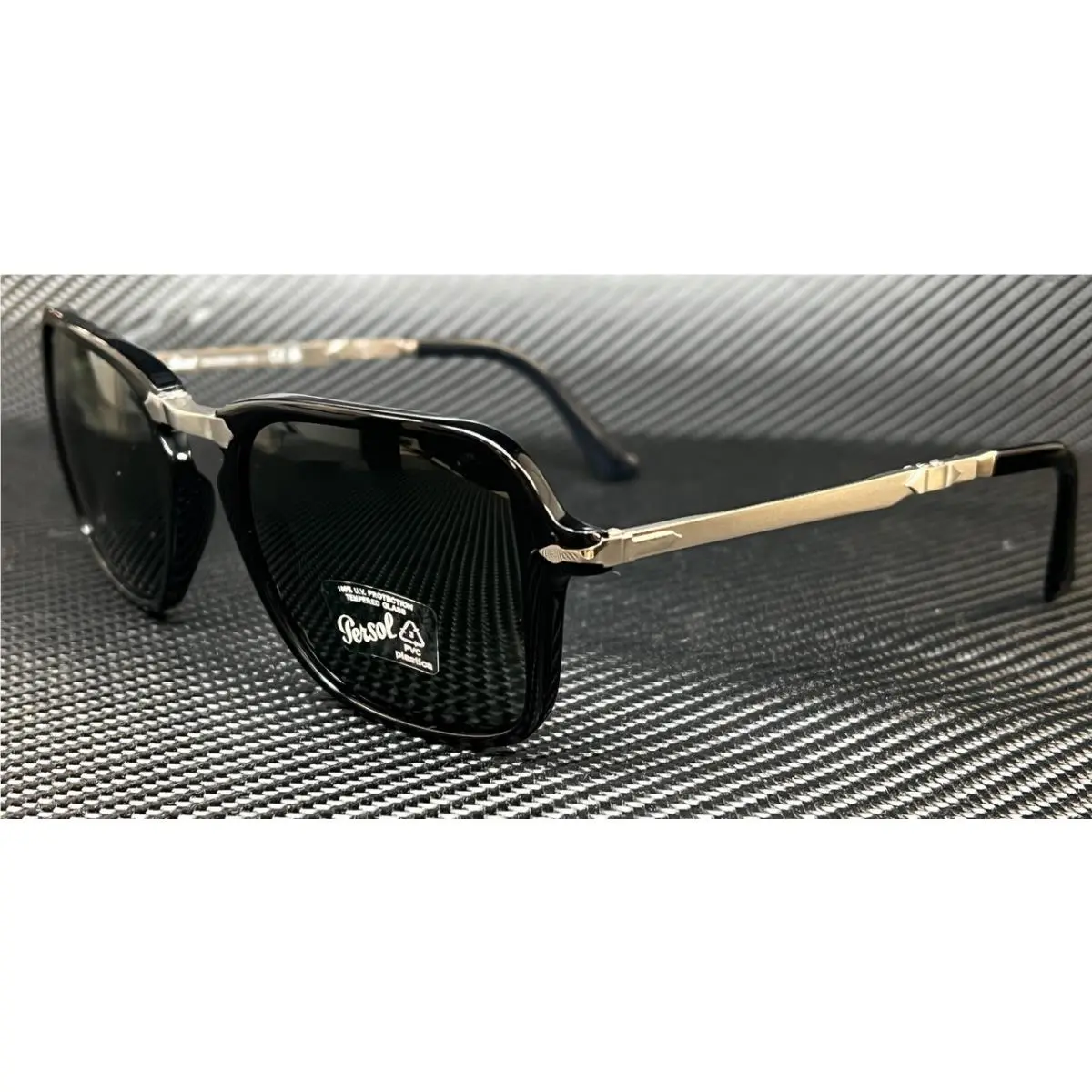 Persol PO3330S 95 31 Black Green Unisex 54 mm Sunglasses
