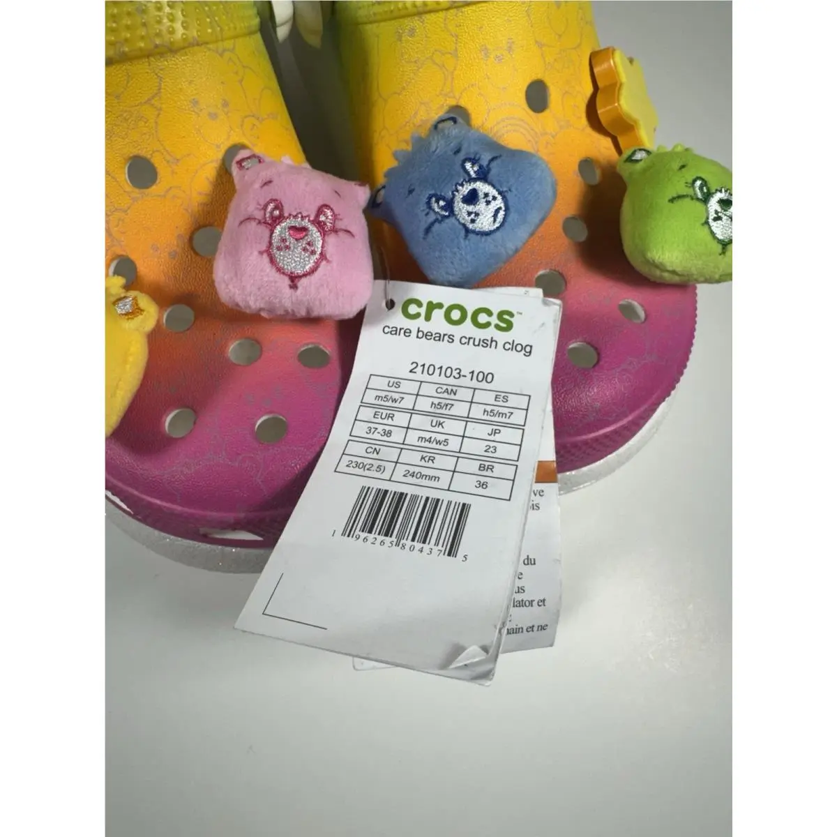 Crocs shoes - Crocs Care Bears Crush Clog - 210103-100 - Multicolor (UPC: 0196265804375) 6