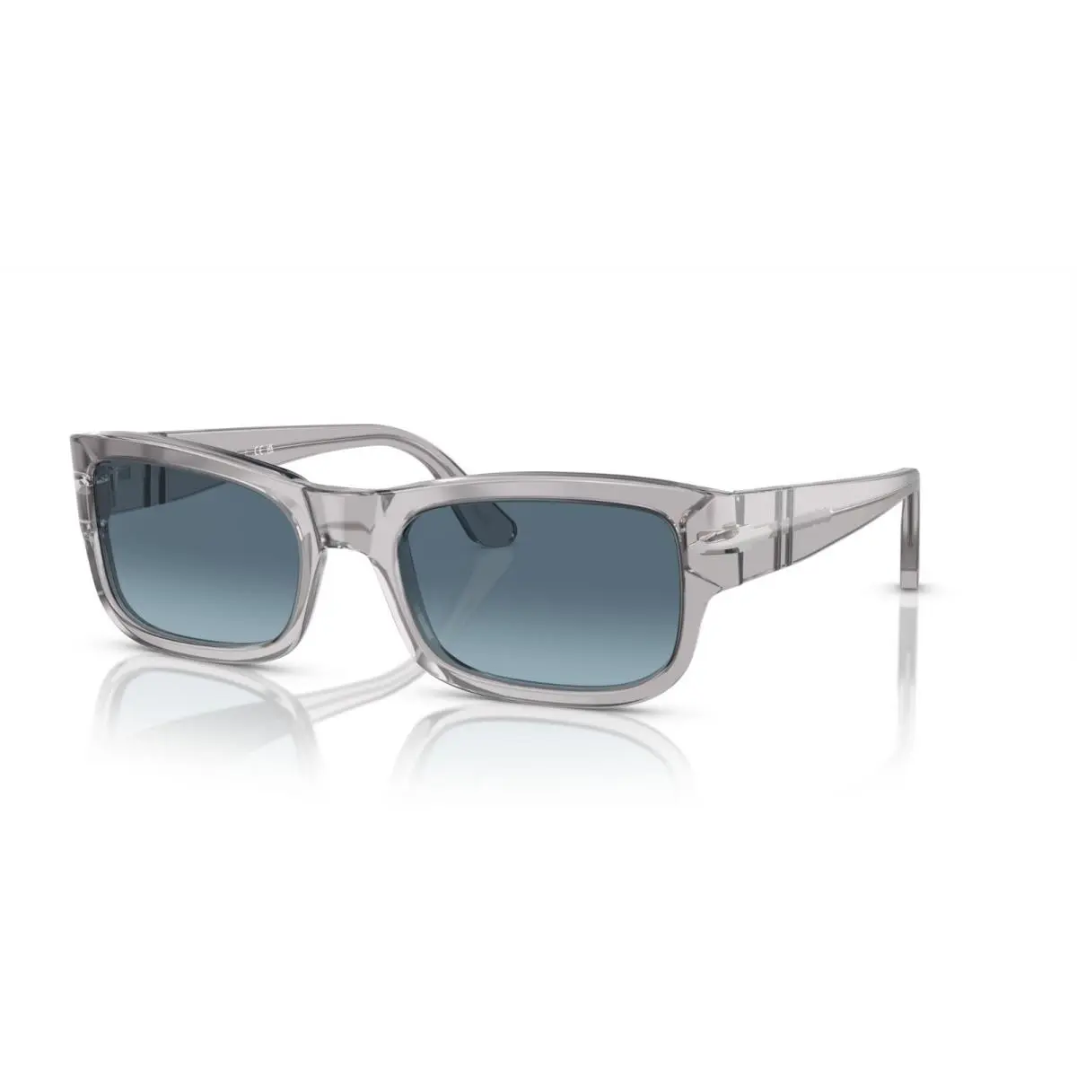 Persol PO 3326S Transparent Grey/blue Shaded 309/Q8 Sunglasses