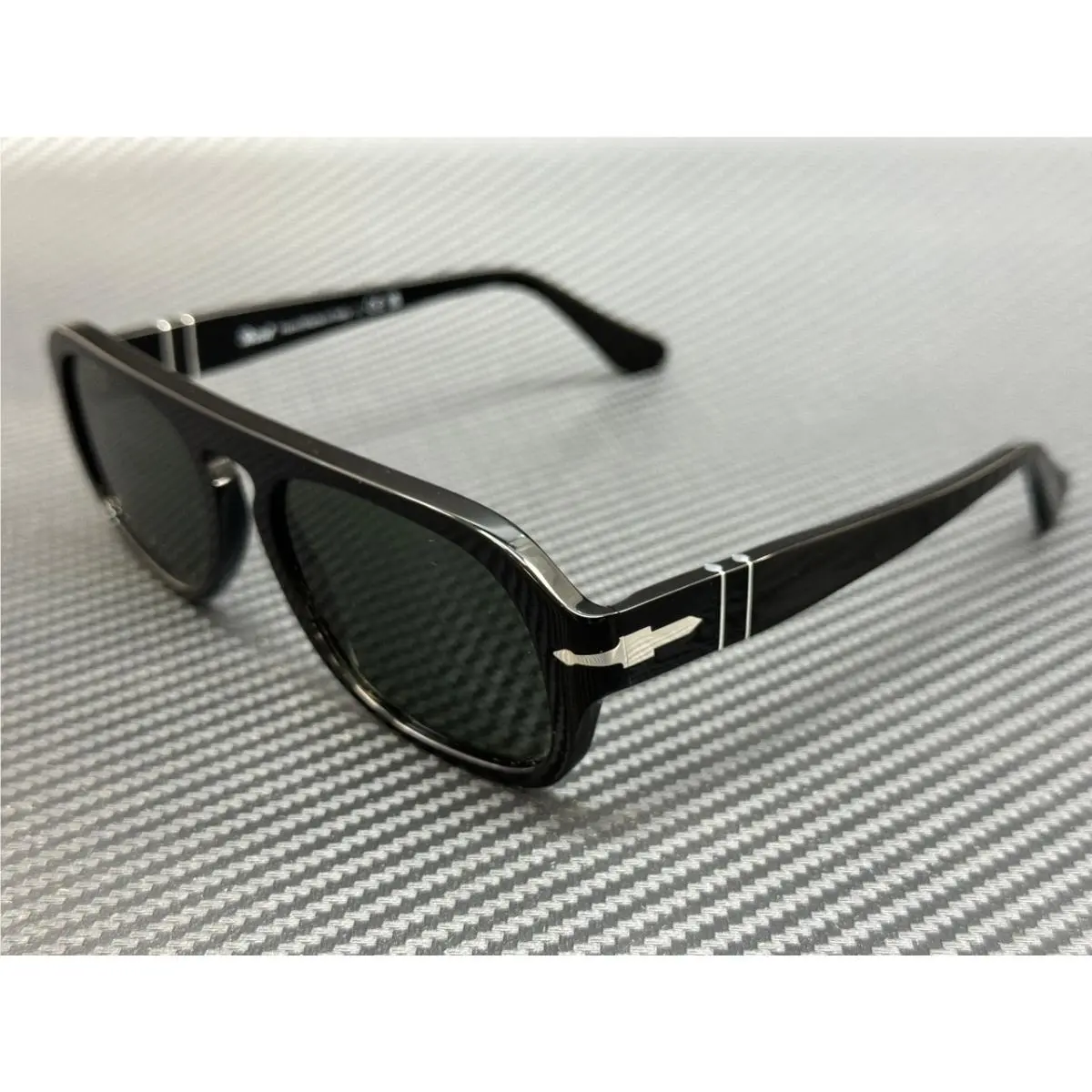 PO3369S 95 31 Black Green Unisex 56 mm Sunglasses by Persol