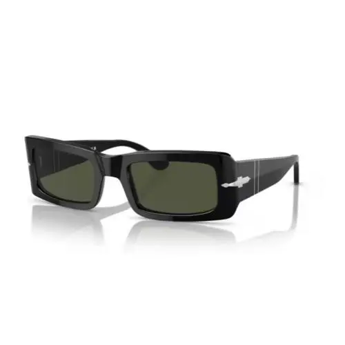 0PO3332S Francis 95/31 Black/green Rectangular 54mm Men`s Sunglasses by Persol