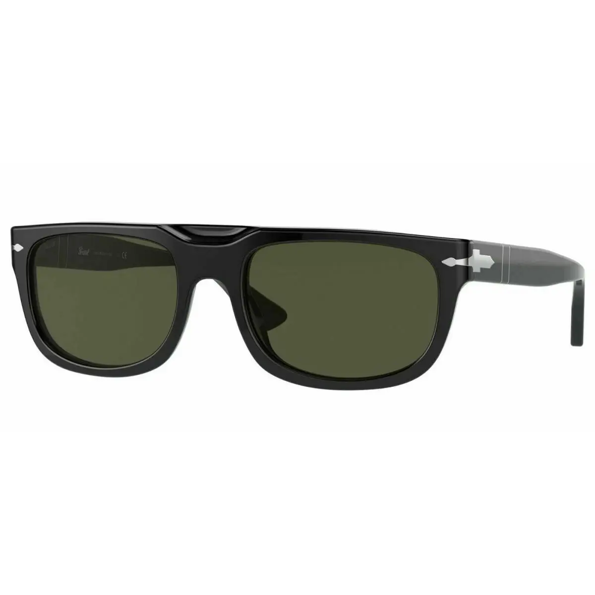 Sunglasses PO3271S 95/31 55 Black Frame /green Lens Sunglasses by Persol