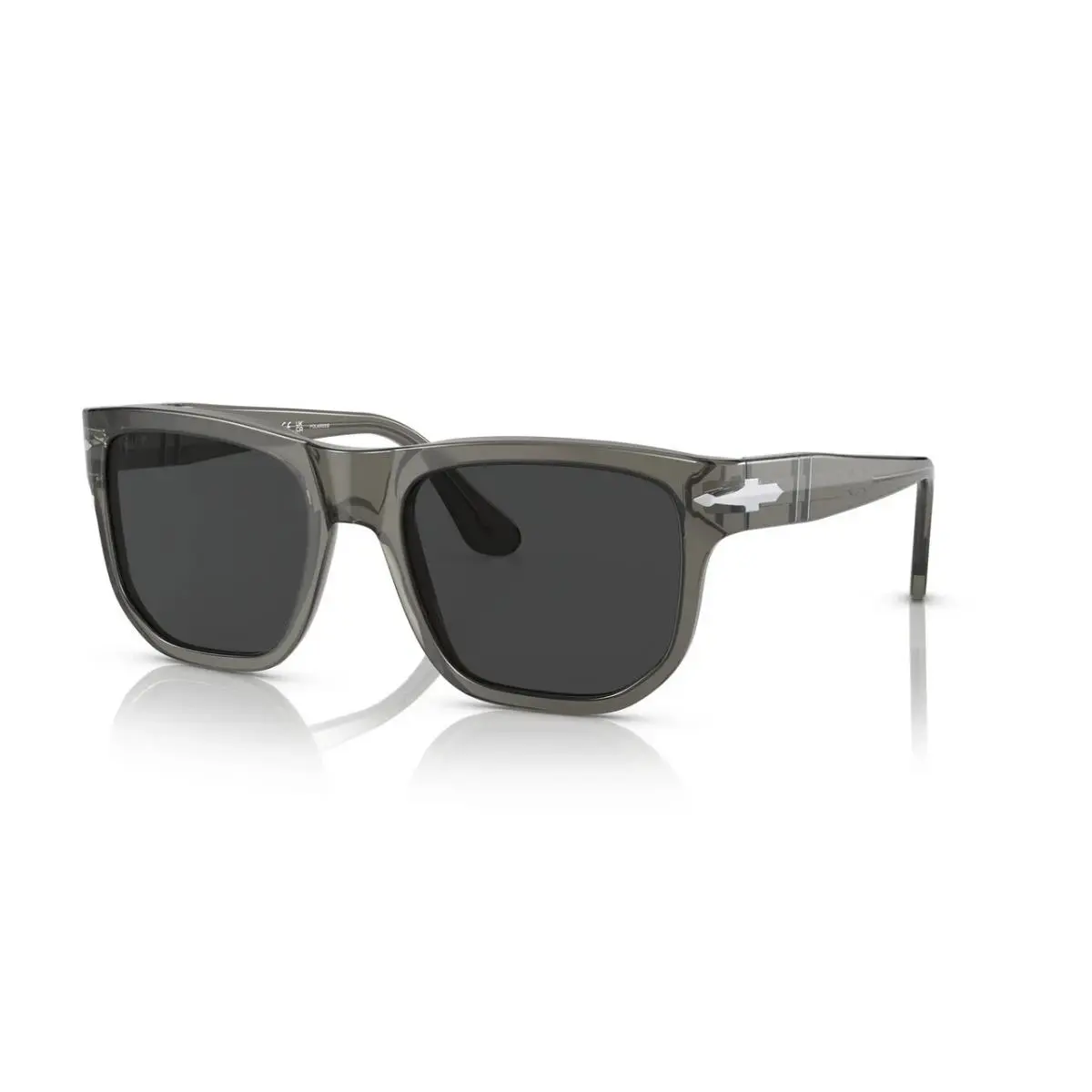 Persol PO3306S 110348 Sunglasses Opal Smoke Dark Grey Polarized 52mm