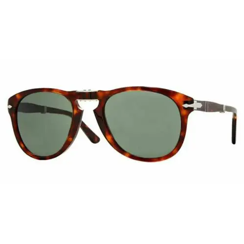 Persol 0PO0714 Folding 24/31 Havana/green Sunglasses - Frame: Brown, Lens: Green