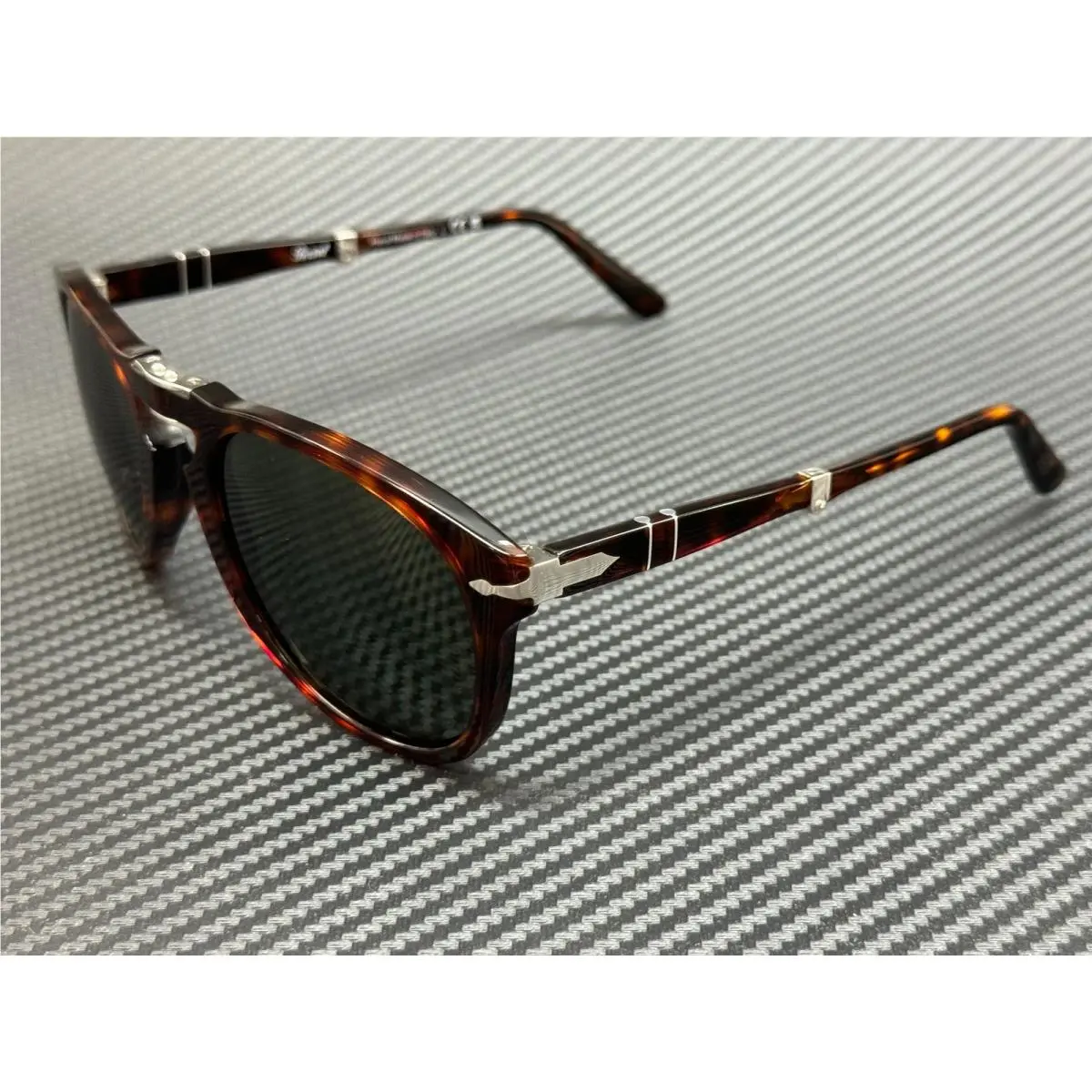 PO0714 24 31 Havana Green Square Rectangle Men`s Sunglasses 54 mm by Persol