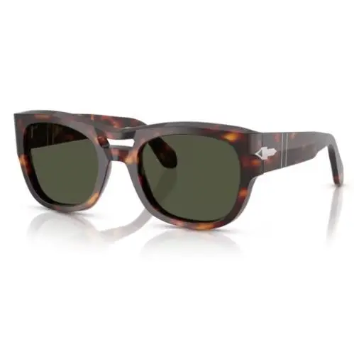 0PO0064S 24/31 Havana/green Soft Square 54mm Men`s Sunglasses by Persol