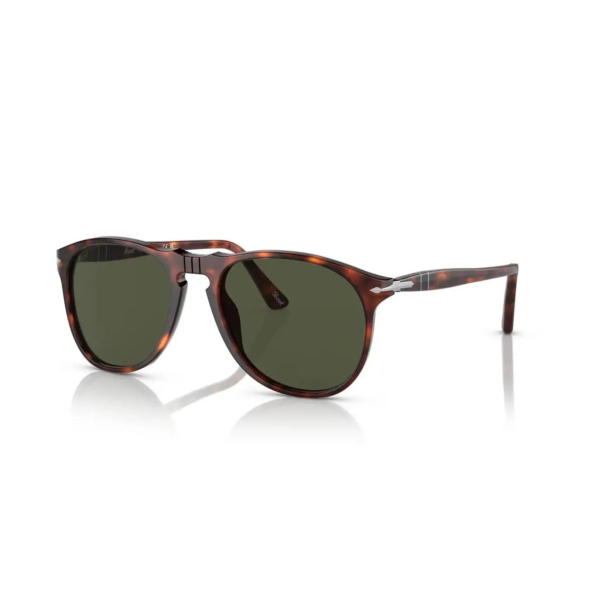 Persol PO9649S 24/31 55 Havana/green Oval Shaped Men`s Sunglasses