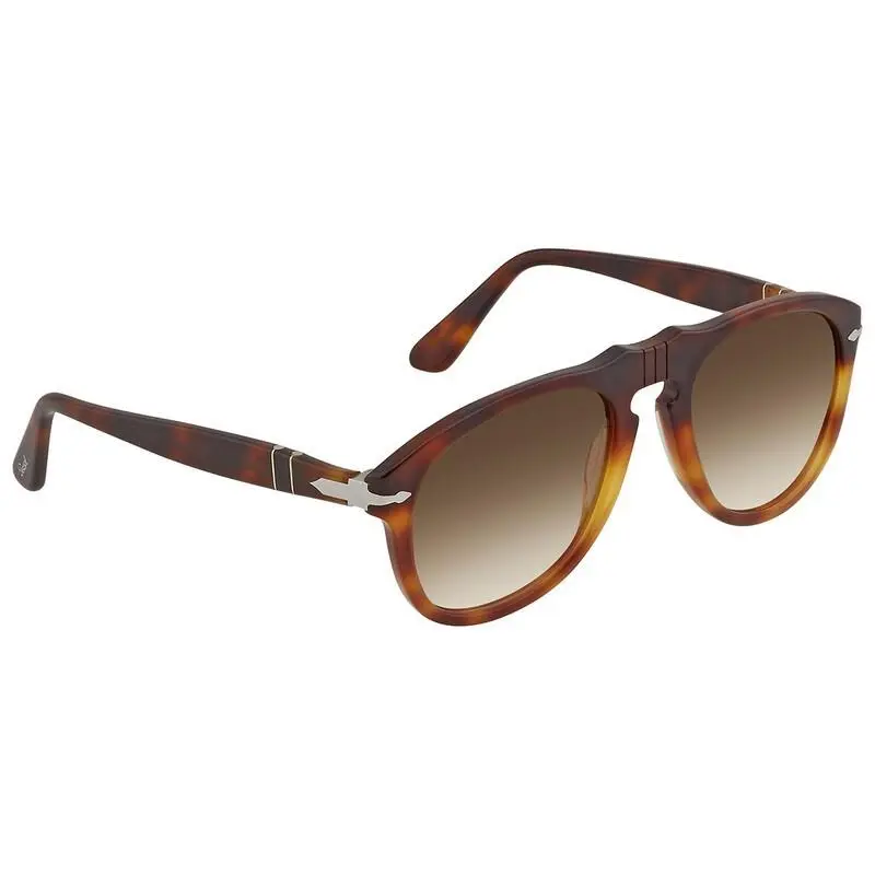 PO0649 116051 Sunglasses Dark Brown Tortoise Frame Brown Lens 54mm by Persol