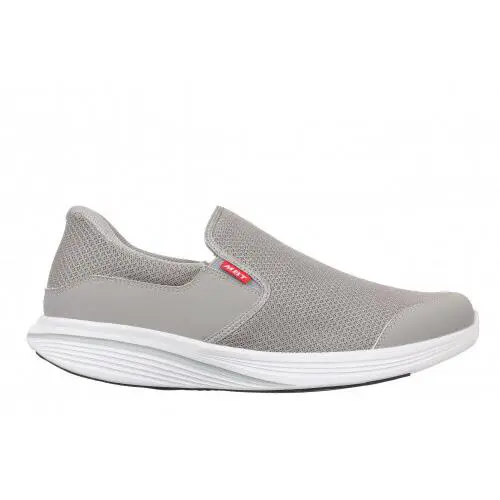 Mbt Men`s Sf-modena Iii Slip N Fit Shoe Ultra-light Comfort Mesh 3 Colors SF-Modena III-Light Grey/White Sole by MBT