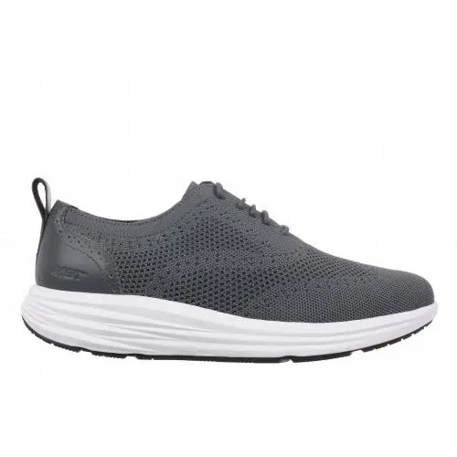 Mbt Men`s Vijo Casual Boston Knit A Modern Wingtip Oxford In Dk Grey Dark Grey-703523-134J by MBT