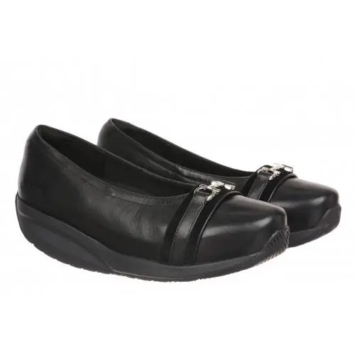 MBT shoes - yuki slip on rocker flats - Black/Black-703184-257N 0