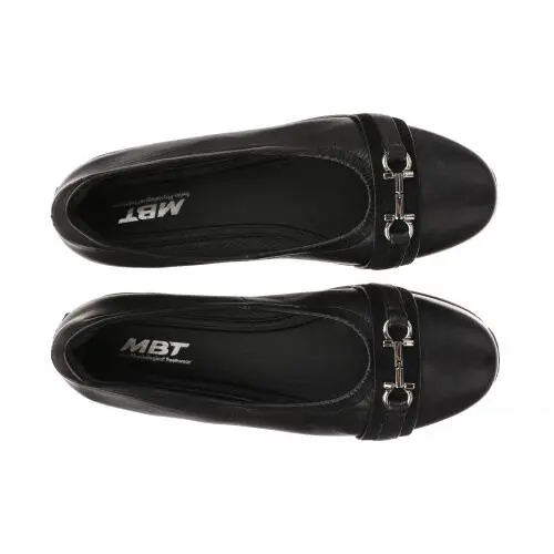 MBT shoes - yuki slip on rocker flats - Black/Black-703184-257N 1