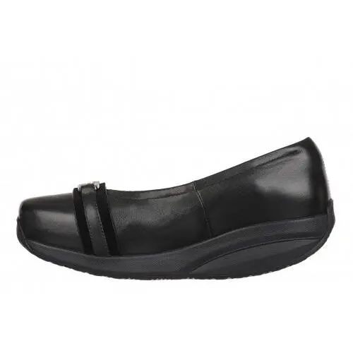 MBT shoes - yuki slip on rocker flats - Black/Black-703184-257N 3
