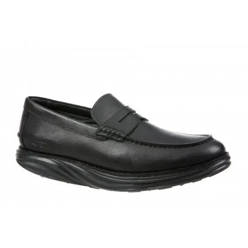 Mbt Men`s Boston Loafer Vinci Slip on Lightweight Black 4 Styles Boston Loafer-Black by MBT