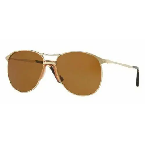 Persol Sunglasses Series PO2649S 1076/33 55MM Gold / Brown Sunglasses - Frame: Gold, Lens: Brown