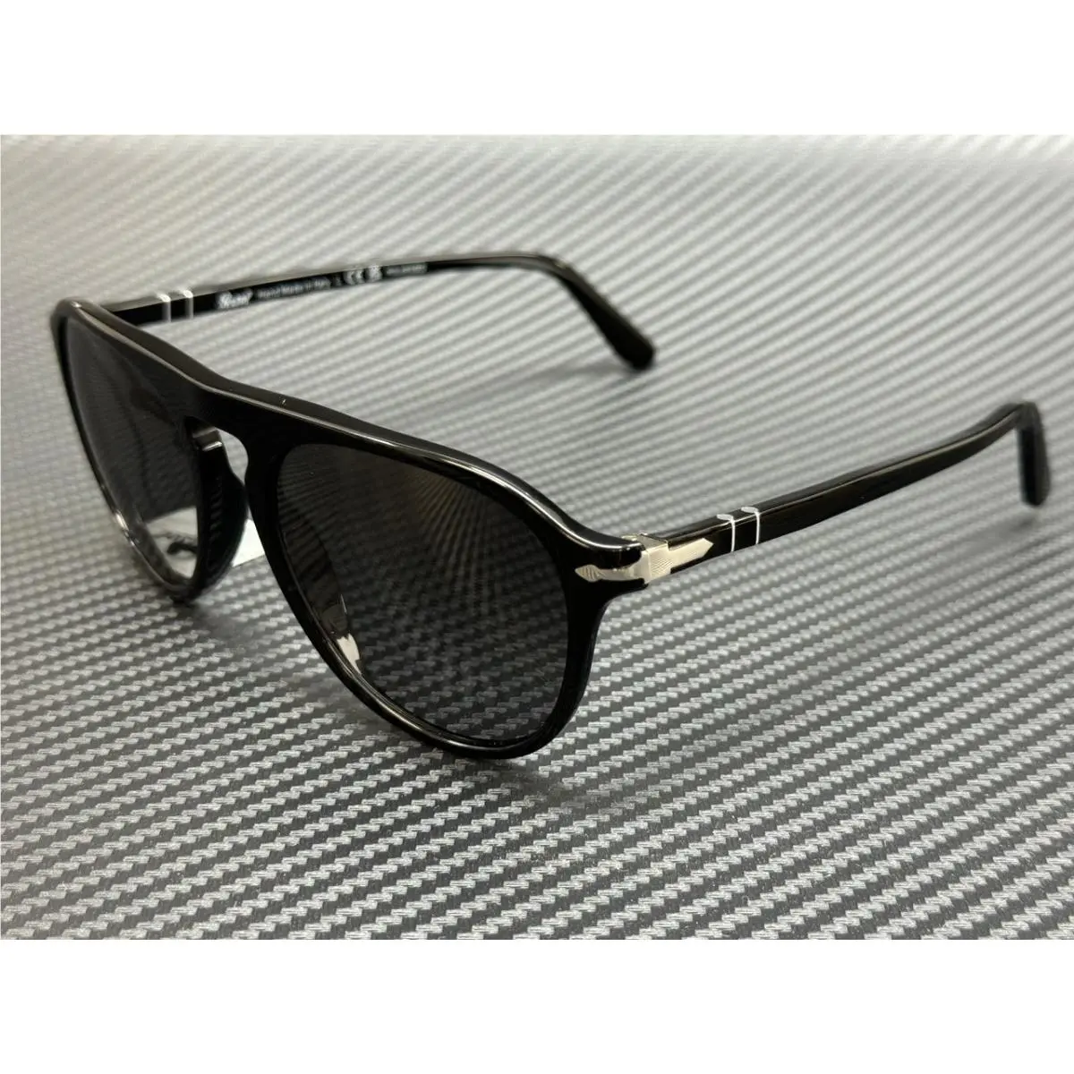 PO3302S 95 M3 Black Grey Gradient Polarized Unisex 55 mm Sunglasses by Persol