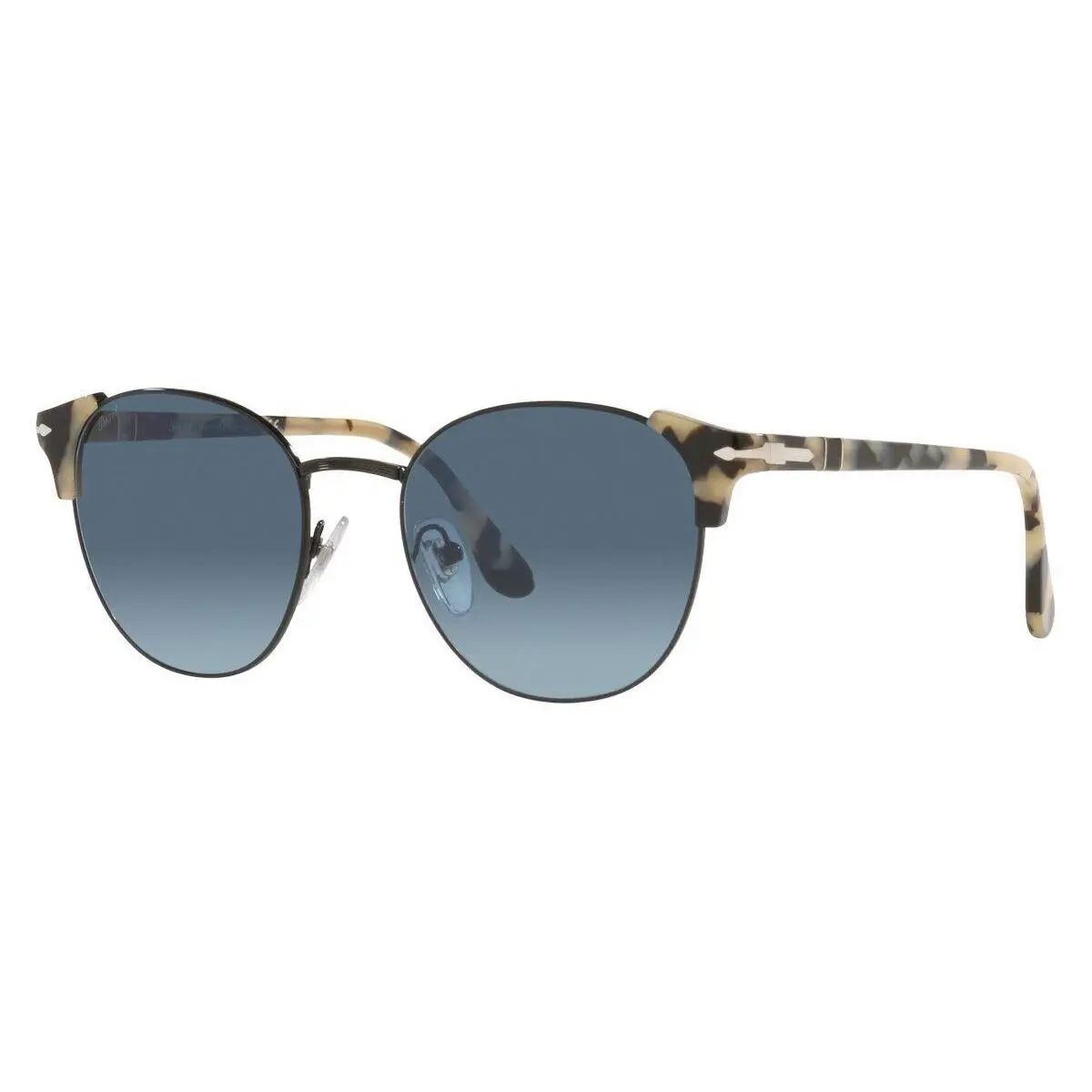 Persol™ PO3280S 1143Q8 52 - Black/ Beige Havana Frame Blue Lens
