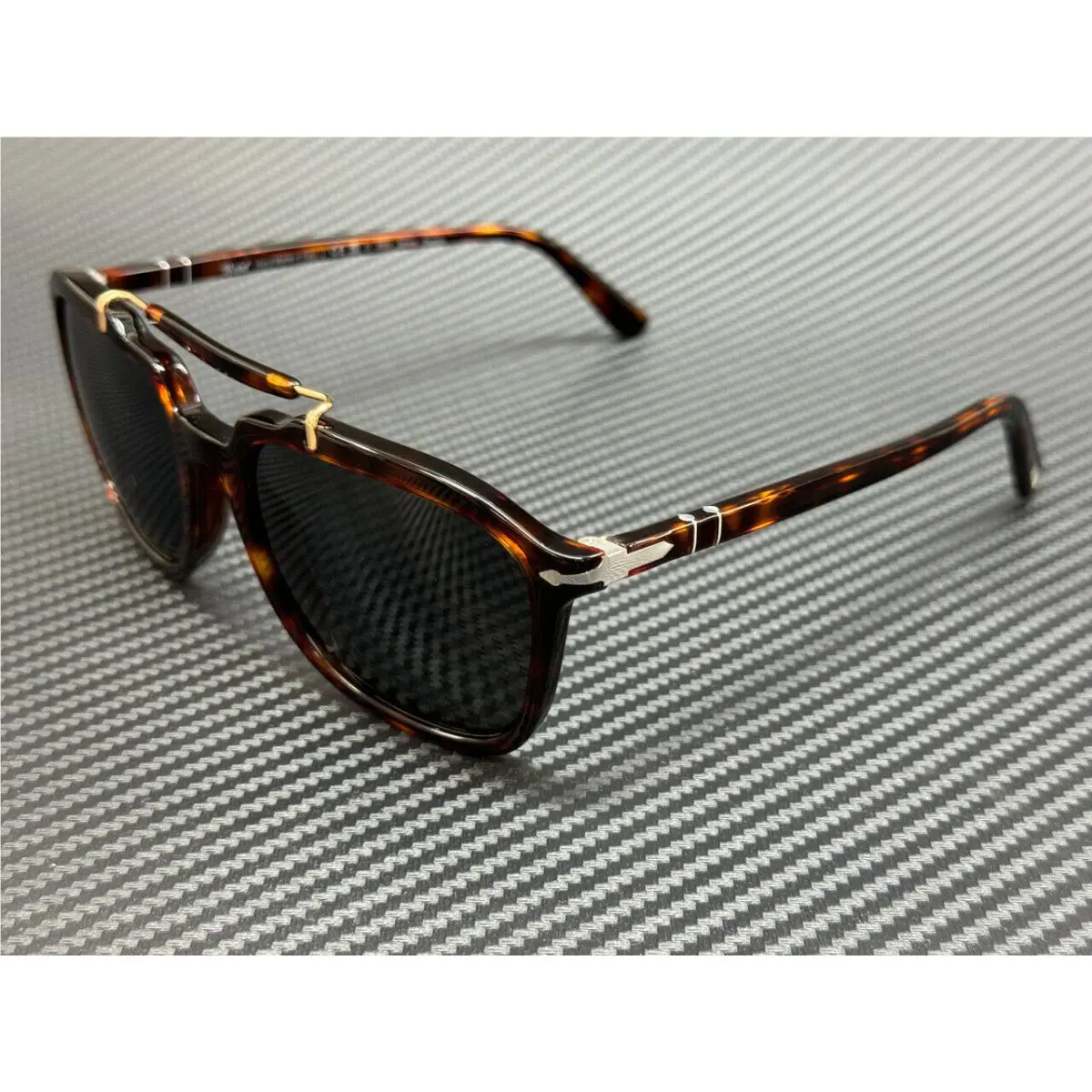 Persol PO0203S 24 48 Havana Brown Black Polarized Unisex 57 mm Sunglasses