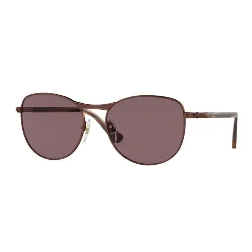 Persol 0PO1002S 1124AF Shiny Brown/dark Violet Polarized Unisex Sunglasses