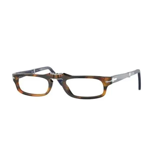 Persol 0PO2886V 1134 Havana/ Navy Blue-silver Rectangle Men`s Eyeglasses
