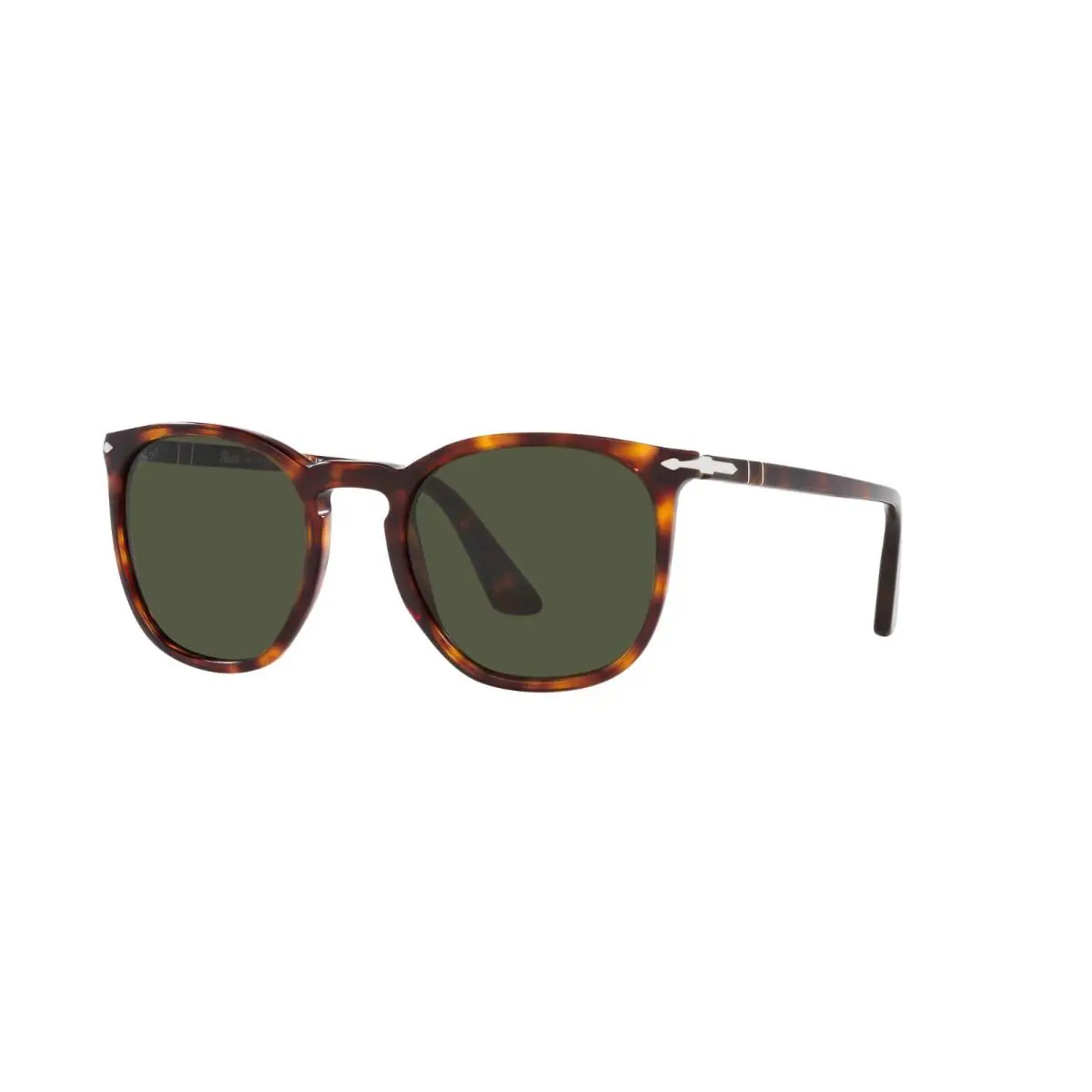 Persol PO 3316S Havana/green 24/31 Sunglasses - Frame: Havana, Lens: Green